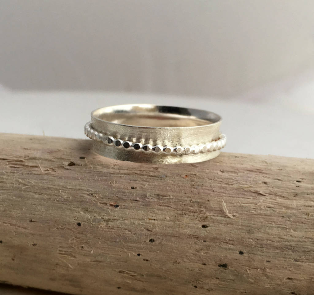 Beaded Spinner Ring By Sarah Hickey