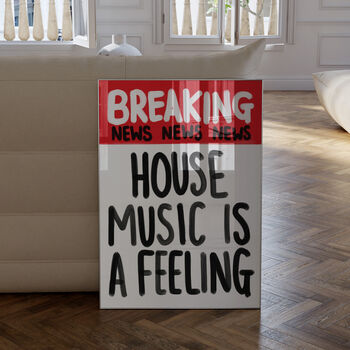 Breaking News Print: House Music, 2 of 5