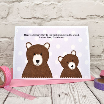 'Bears' Personalised Mother's Day Card, 3 of 7
