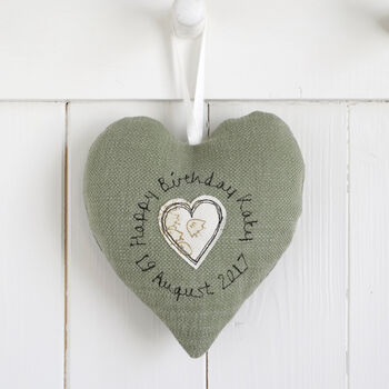 Personalised Hanging Heart Birthday Gift For Her, 8 of 12