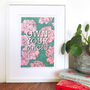 'Own Your Magic' Illustrated Typography Print, thumbnail 2 of 4