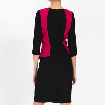 Andalucia Pencil Dress Black Pink, 2 of 2