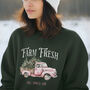 Retro Farm Fresh Christmas Tree Jumper, thumbnail 2 of 2