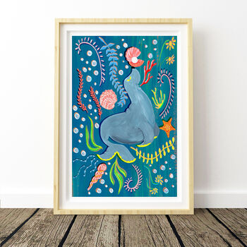 Sea Animal Nursery Art Print, 3 of 9