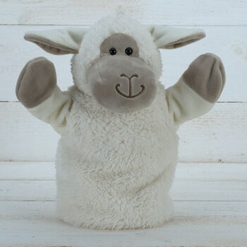 Sheep Hand Puppet With Personalised Keepsake Keyring, 3 of 5