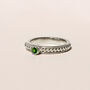 Lalita Chrome Diopside Sterling Silver Spinning Ring, thumbnail 6 of 9