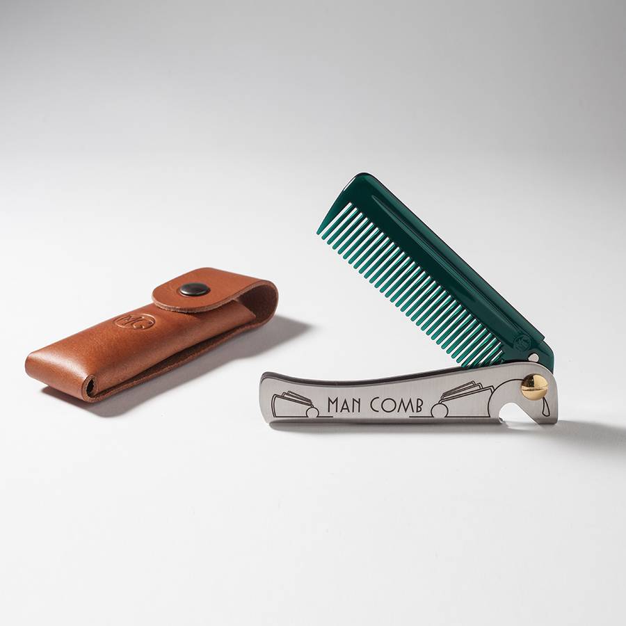 Special Edition Man Comb With Leather Case By Design And Fresh Thinking