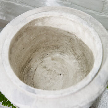 Aged Footed Jardinière Planter, 3 of 5