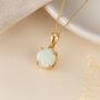 Personalised 9ct Gold Opal Necklace October Birthstone, thumbnail 3 of 10