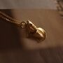 Youth Pendant 18 K Gold Plated Necklace, thumbnail 5 of 9