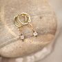 Delicate Celeste Star Charm Earrings, thumbnail 3 of 5
