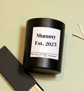 Mummy Established 2025 Candle Gift For New Mum, 2 of 4