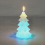G Decor Gift Christmas Tree Multi LED Scented Candle, thumbnail 2 of 7