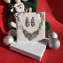 Bib Style Christmas Party Necklace And Earring Set, thumbnail 1 of 4
