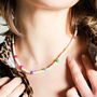 Scattered Disco Rainbow Pearl Necklace, thumbnail 2 of 2