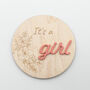 Personalised Baby Girl Announcement Plaque Acrylic, thumbnail 4 of 7