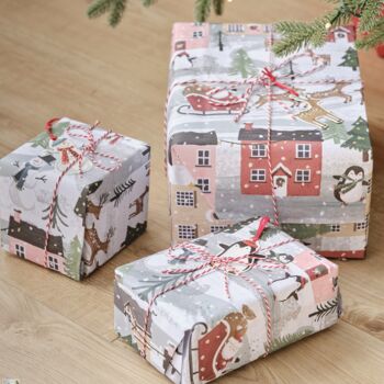 Christmas Scene Wrapping Paper, 2 of 3