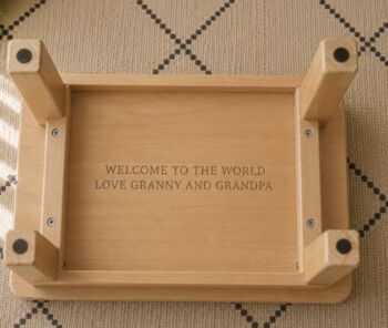 Personalised Christening Stool, 2 of 3