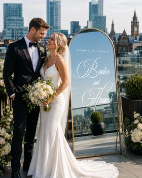 Personalised Wedding Mirror Calligraphy Vinyl Decal, 3 of 13