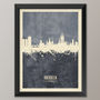 Aberdeen Skyline Print And Box Canvas, thumbnail 4 of 6