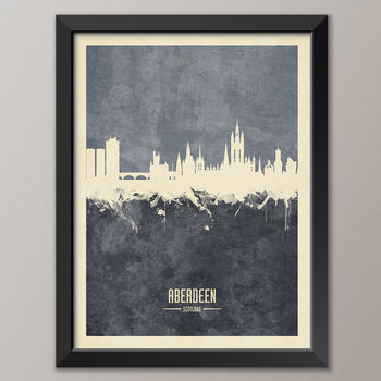 Aberdeen Skyline Print And Box Canvas, 4 of 6