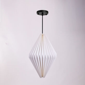 Origami Hex Paper Pendant Shade, 4 of 5