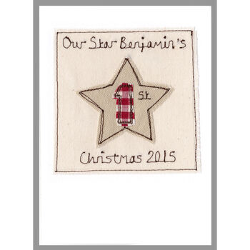 Personalised Star Christmas Card For Him, 12 of 12