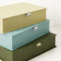 Luxury Personalised Boxfile In Linen, thumbnail 1 of 8