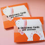 Mini Christmas Bear Cards Six Pack, thumbnail 1 of 4