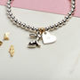Personalised Bunny Rabbit Charm Bracelet Gift For Girls, thumbnail 1 of 5