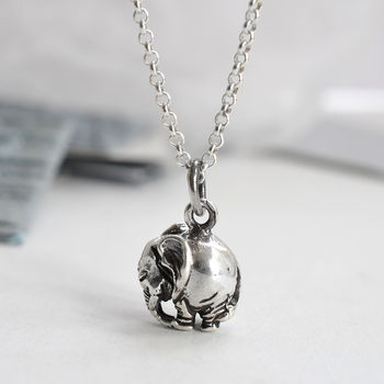 Sterling Silver Elephant Necklace, 3 of 6
