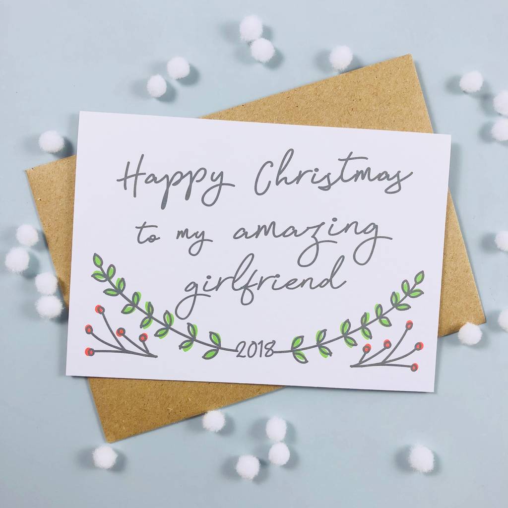 Happy Christmas To My Amazing Girlfriend Card By Momoandboo