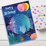 Cute Puffer Fish Birthday Card, thumbnail 2 of 2