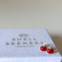 Red Enamel Apple Stud Earrings, thumbnail 5 of 7