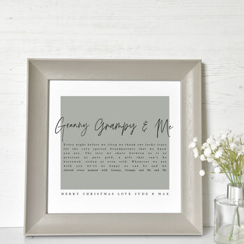 Personalised Grandparents Print With Poem, 2 of 4