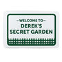 Personalised Welcome To The Allotment/Garden Metal Sign, thumbnail 3 of 4