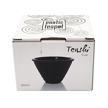 Black Tenshi Cast Iron Cup 100ml, 2 of 4