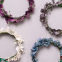 Nephele Hydrangea Floral Dog Collar Puppy Flower Crown, thumbnail 3 of 3