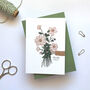 ‘Thanks A Bunch’ Floral Thank You Friend Family Card, thumbnail 1 of 3