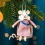 Personalised Queen Mouse Christmas Decoration, thumbnail 1 of 4