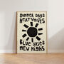 Summer Days Heatwaves Wall Art Print, thumbnail 1 of 9
