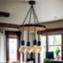 Live Edge Wood Chandelier, thumbnail 6 of 7
