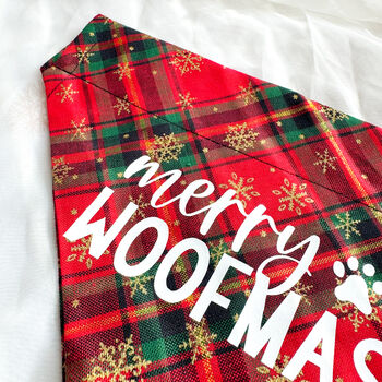 Merry Woofmas Dog Bandana, 3 of 6