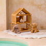 Heirloom Rattan Dolls House With Mini Furniture Set, thumbnail 1 of 5