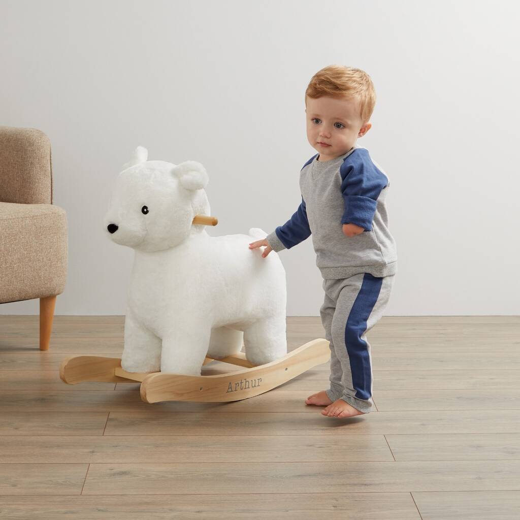 polar bear rocking horse