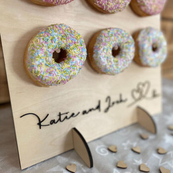 Personalised Doughnut Stand For Celebrations Party Wedding, 6 of 8
