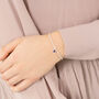 Sterling Silver September Birthstone Bracelet, thumbnail 2 of 8