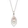 Infinity Love Rose Quartz Sterling Silver Necklace, thumbnail 3 of 10