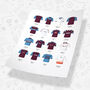 West Ham Classic Retro Football Kits Team Print, thumbnail 3 of 4