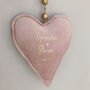 Personalised Heart Hanging Decoration Anniversary, thumbnail 1 of 3